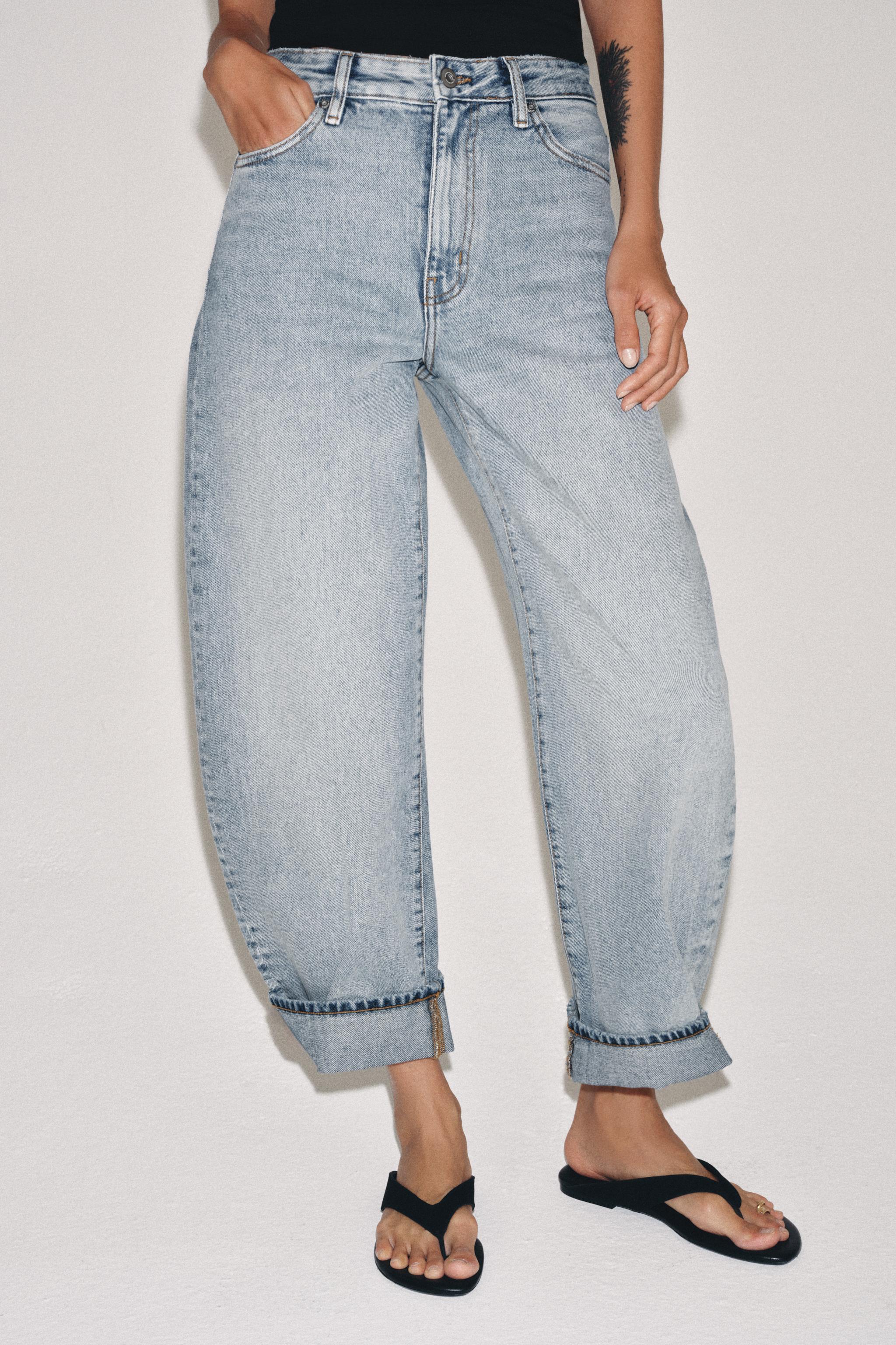ZW COLLECTION MID-RISE BALLOON JEANS